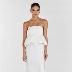 DISSH TULLULAH WHITE COTTON BUBBLE TOP (4)